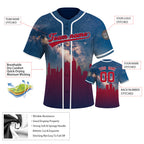 Custom Embroidered ATLANTA City Skyline Baseball Jersey, Hip-Hop Galaxy Design, Personalized Your Name & Number