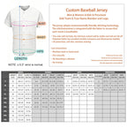Custom Embroidered ATLANTA City Skyline Baseball Jersey, Hip-Hop Galaxy Design, Personalized Your Name & Number