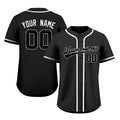 Custom Embroidered Black Baseball Jersey, Personalized Baseball Sports Uniform For  Men Women Youth Boy