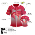 Custom Embroidered Cincinnati City Skyline Baseball Jersey, Hip-Hop Galaxy Design, Personalized Your Name & Number